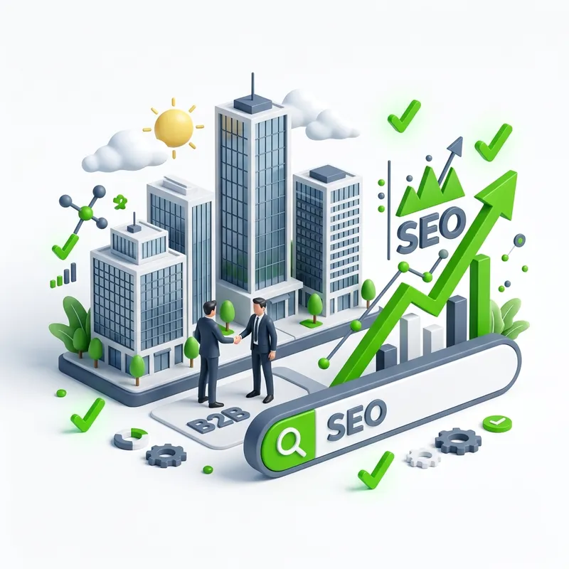 Ilustración SEO para B2B