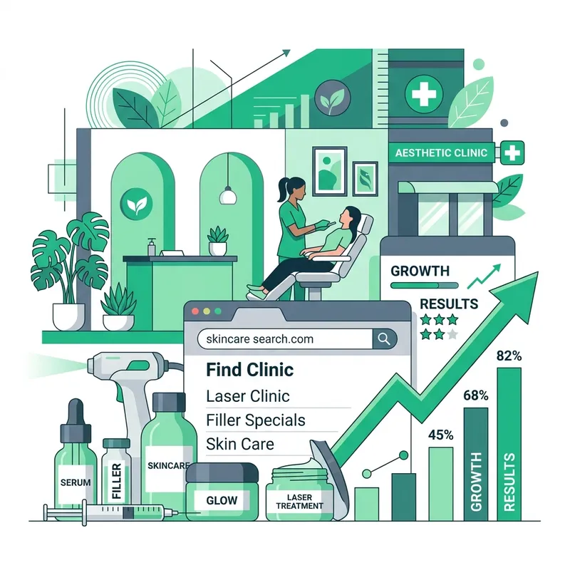 Ilustración SEO para Clínicas Estéticas