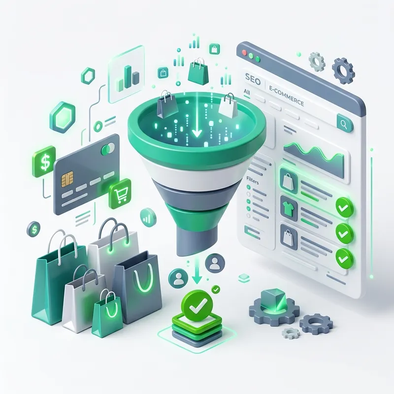 Ilustración Consultor SEO E-commerce