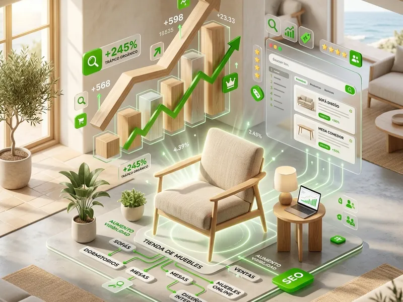 SEO para Tienda de Muebles Ilustración