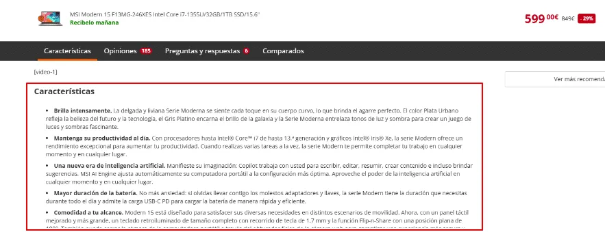  optimizar seo ficha producto 