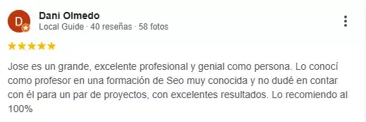Opinión cliente JoseLab