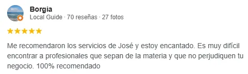 Opinión cliente JoseLab
