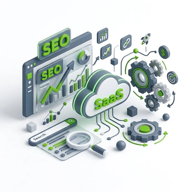 Ilustración SEO para SaaS